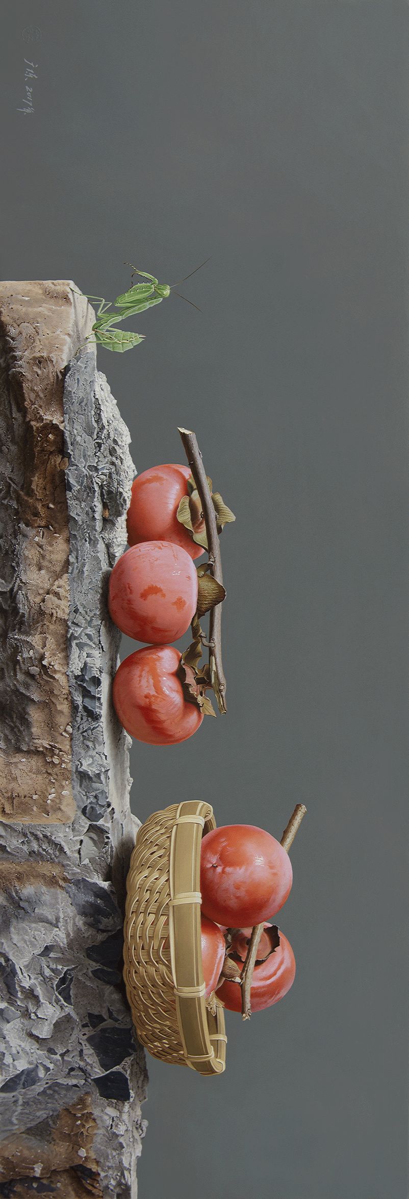 冷军画桃子图片大全,冷军画桃子放大5倍