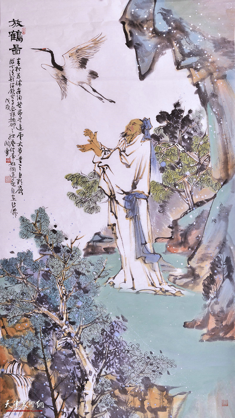 天津市青年山水画家闫勇,天津画家闫勇作品