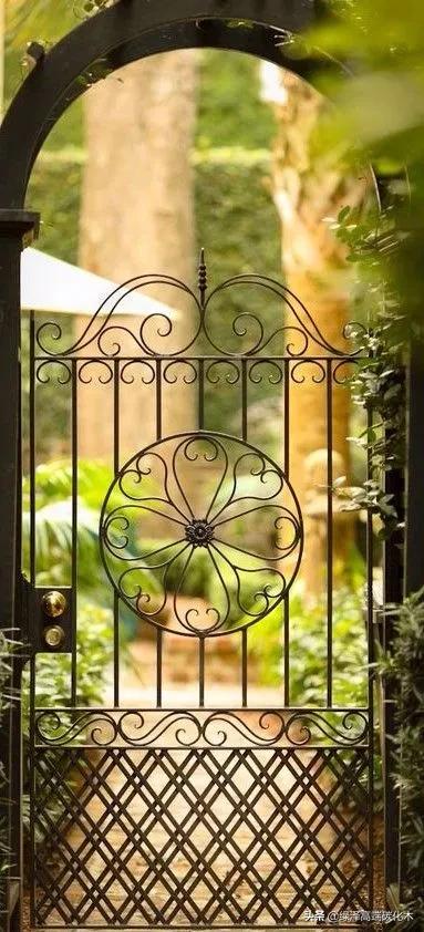 庭院栅栏门制作,庭院围墙护栏栅栏门