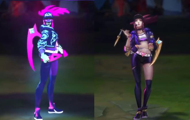 k-da阿卡丽特效,阿卡丽kda普通特效