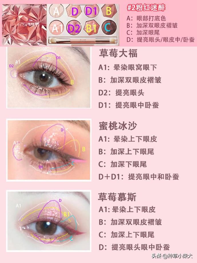 clio眼影盘教程,clio眼影梦幻烟灰紫