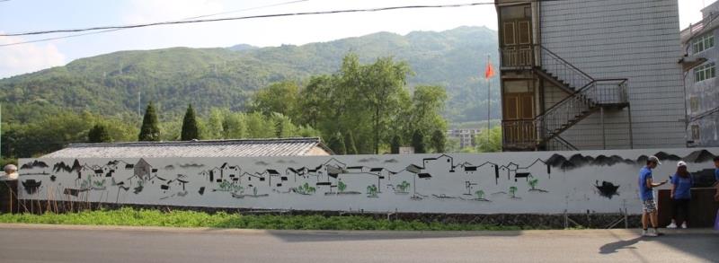 墙面创意3d绘画,动感3d瓷砖效果图