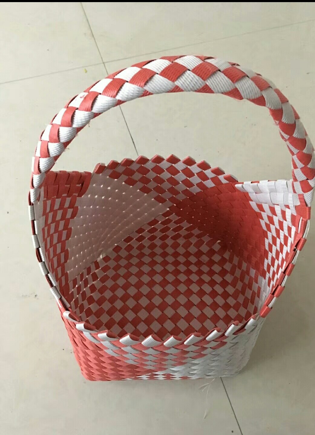 手工编织筐子立体花样图案教程,编筐图解