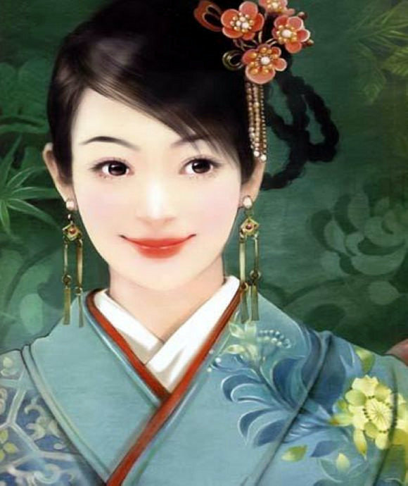 红颜如玉---德珍彩绘经典美女画