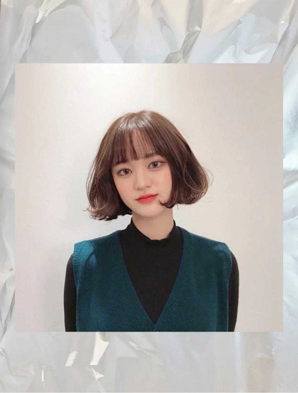 矮个子大圆脸短发烫哪种卷发好看,适合圆脸短发的羊毛卷发减龄