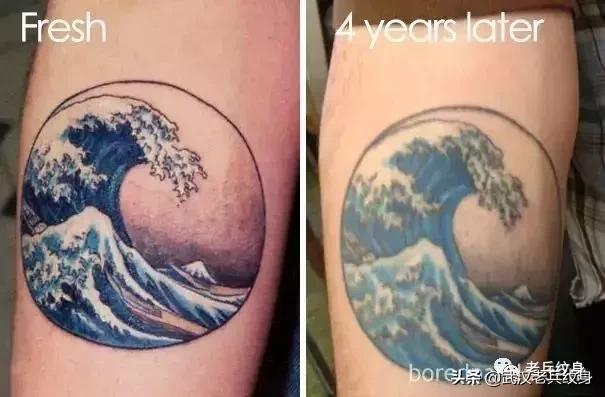 手臂旧纹身遮盖,遮盖旧纹身的图案