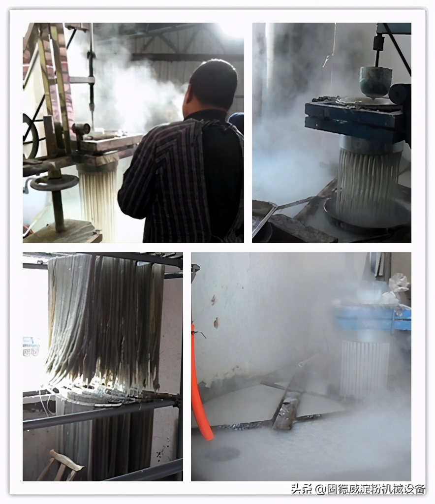红薯粉条加工机器技术问题,红薯粉条手工漏粉制作全过程