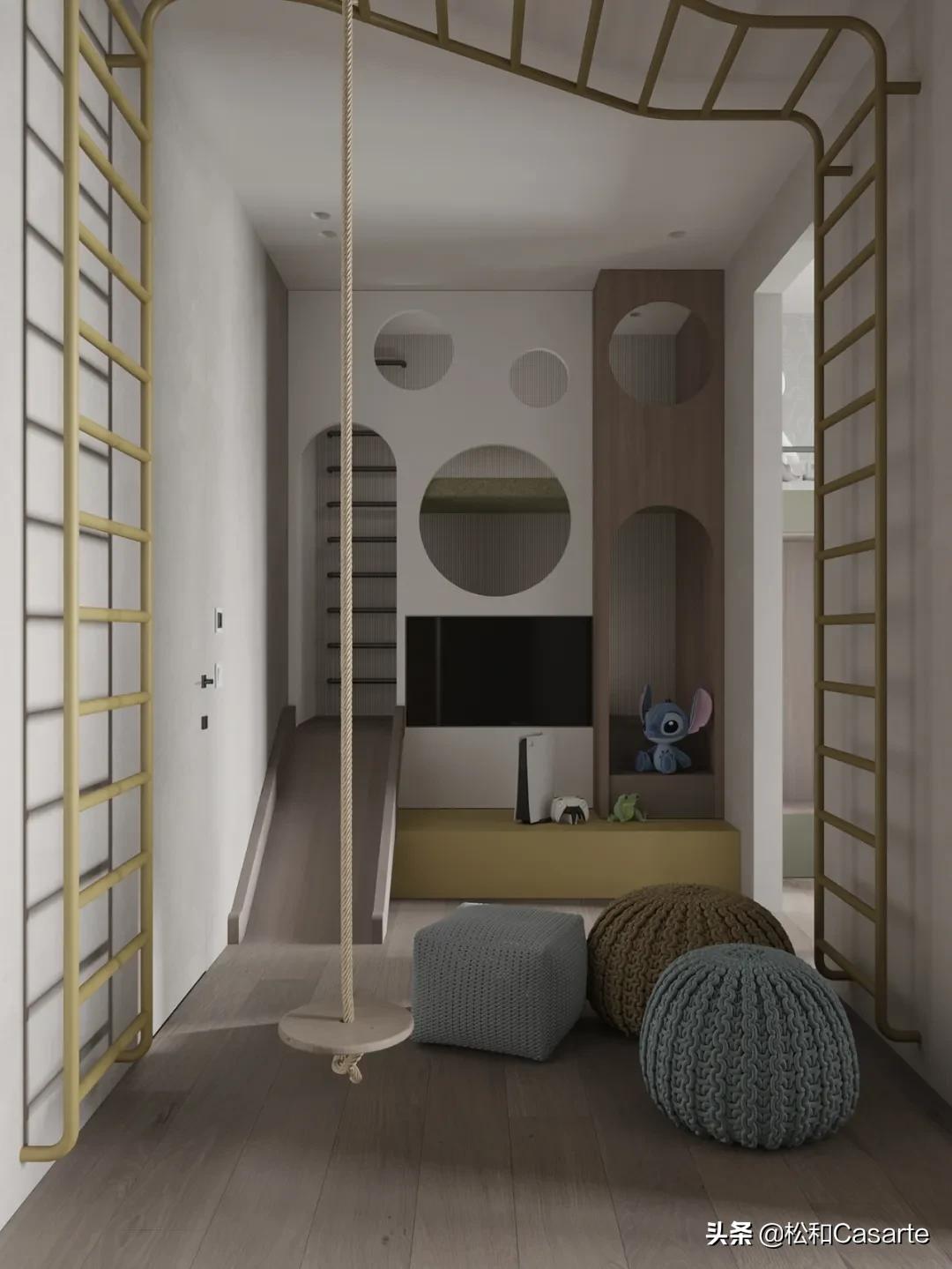 郑州带儿童房的三室一厅,三室儿童房设计图