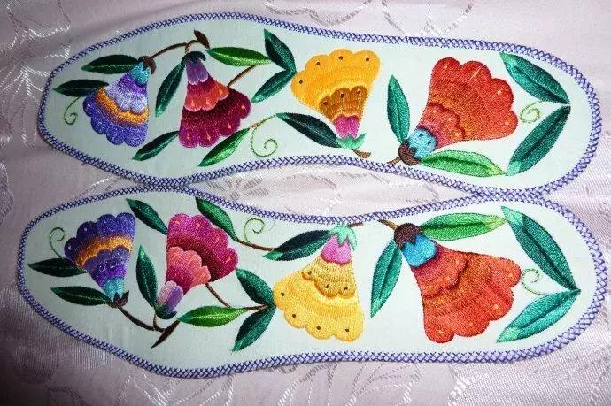 纯手工鞋垫又好学又简单又好看,简单的一针一线纯手工的鞋垫