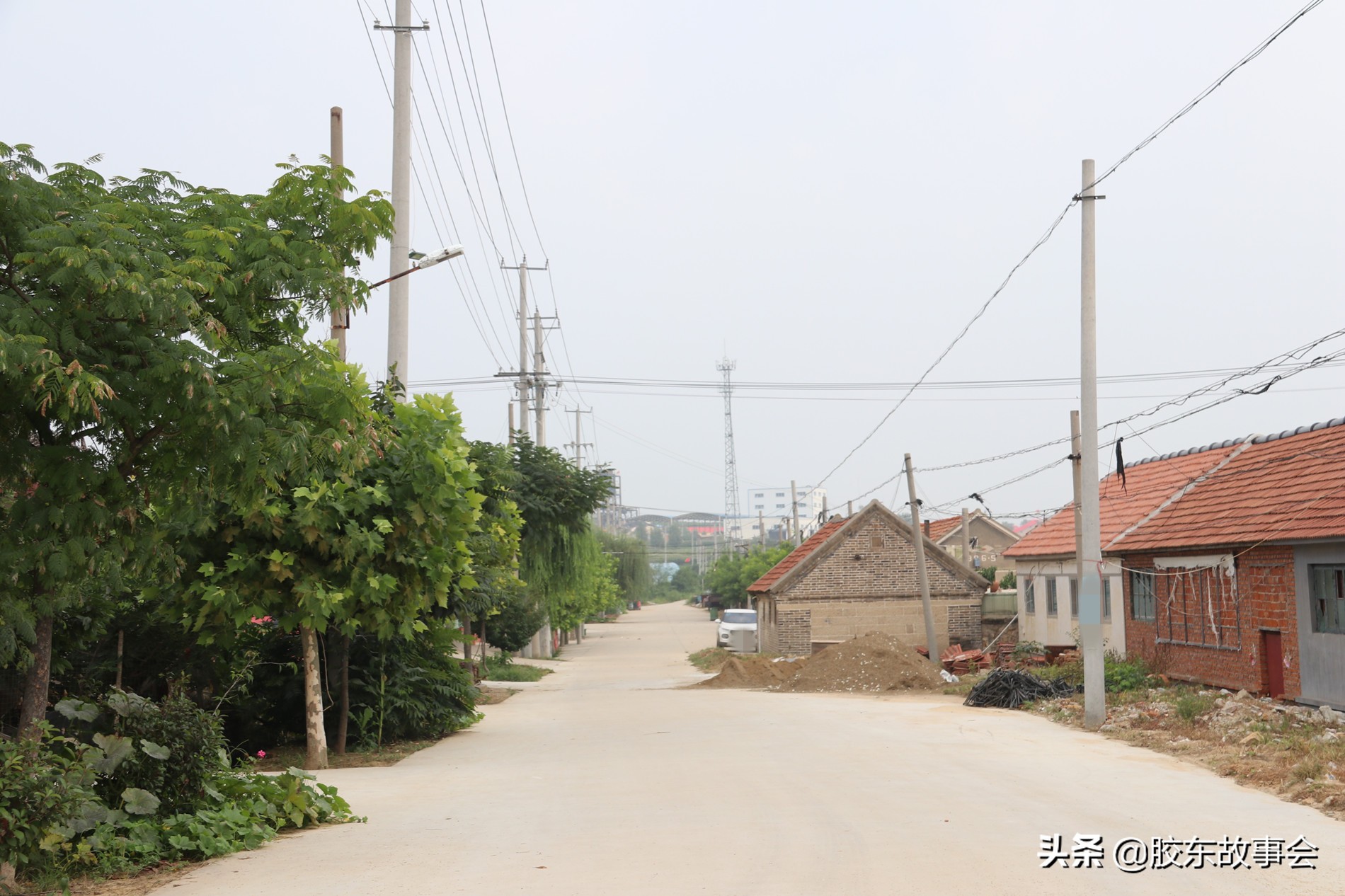 莱阳市胶东乡村游记,航拍胶东丘陵深处的一个小山村