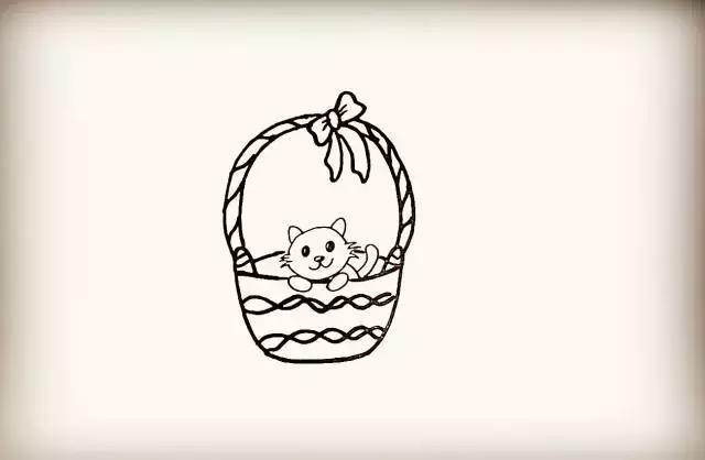 漂亮简单萌萌哒小猫咪绘画,萌萌哒猫咪简笔画