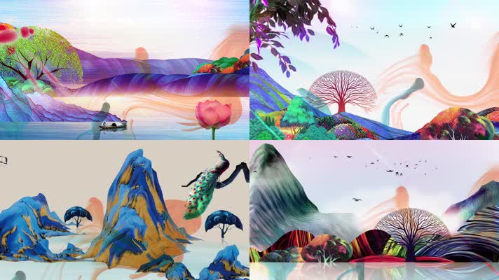 古风水墨视频素材就来凌晨两点素材网