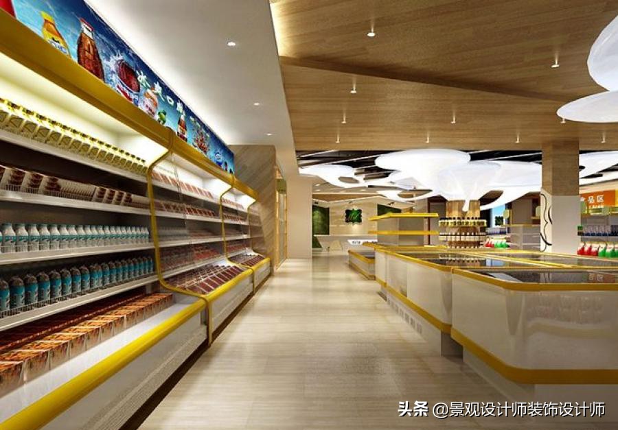 商场店铺设计案例图纸,超市设计图解大全