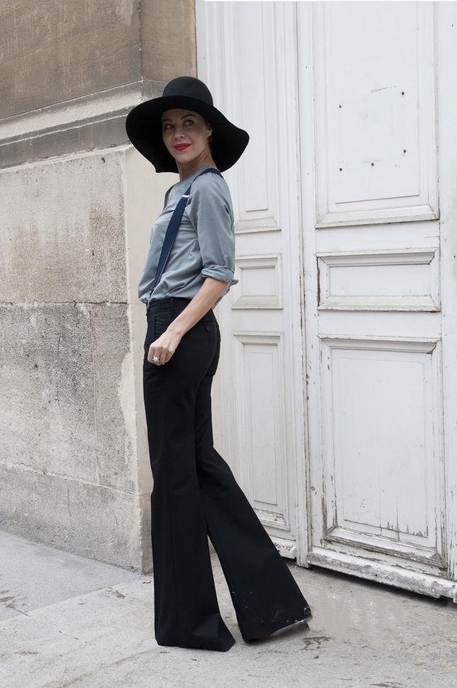 复古毛呢大檐帽搭配,法式大檐帽秋冬