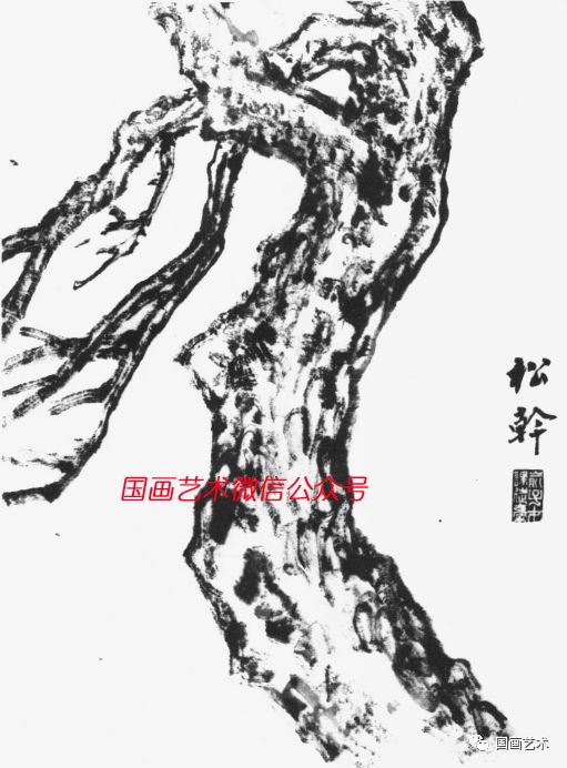 俞子才画松视频,如何快速画松树国画