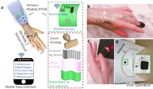 在室温下直接在皮肤表面烧结来监测健康的可穿戴传感器