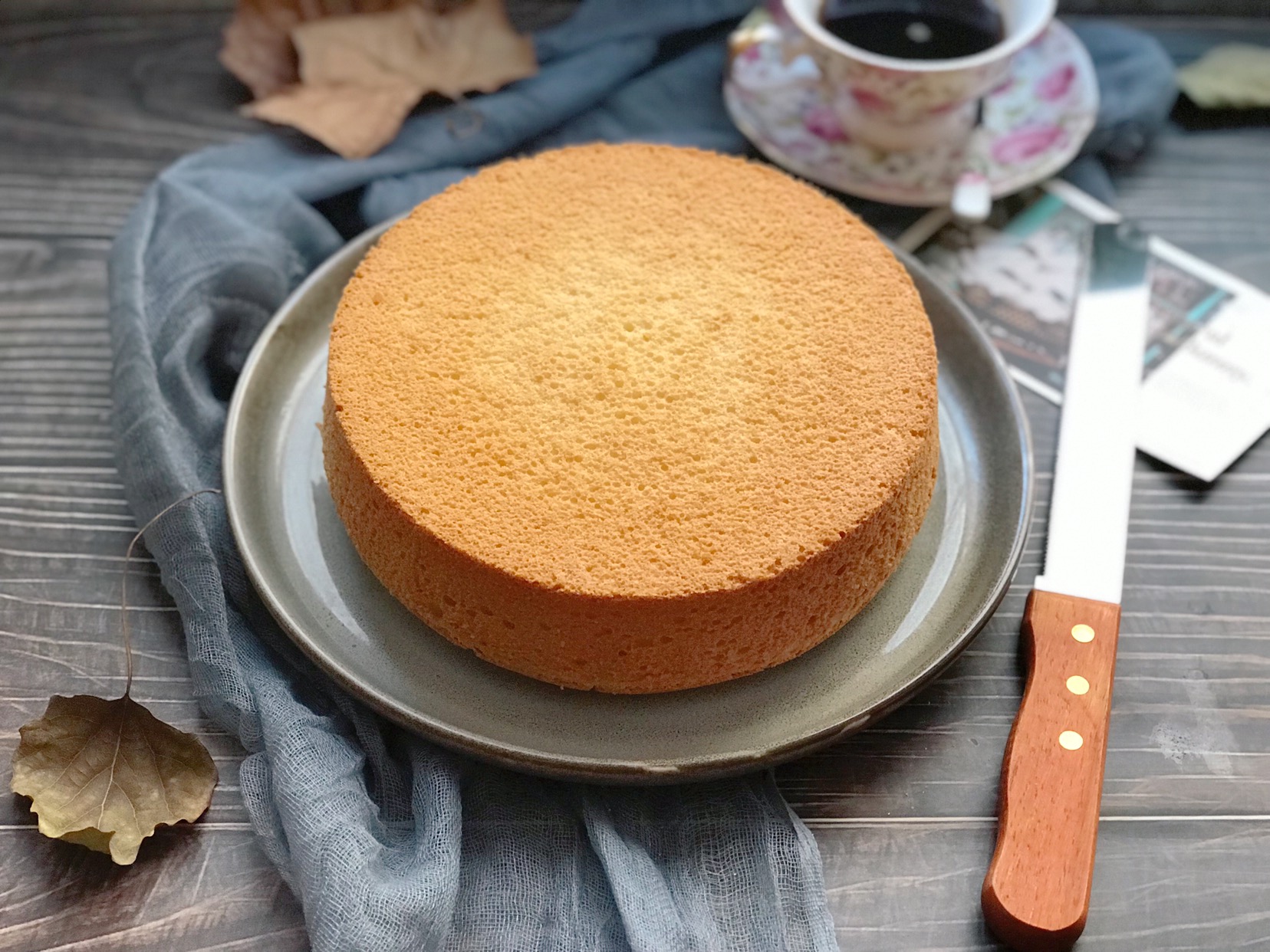 普通面粉在家自制蛋糕胚子教程,8寸生日蛋糕普通面粉制作教程