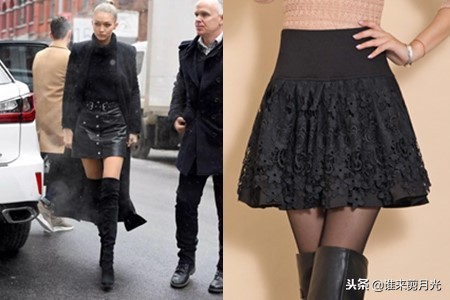 冬天黑裙子配什么袜裤,ins黑裙子配什么袜子女童