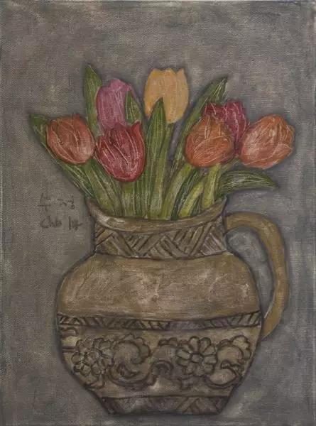 韩国女艺术家：卓秀英，画出来的雅致花草