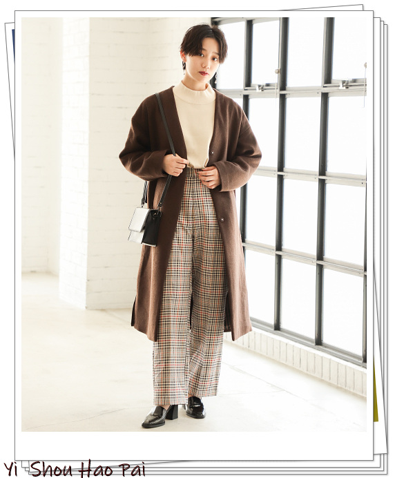 10款纯色系大衣的配色方案,5种颜色大衣25种日系look内搭