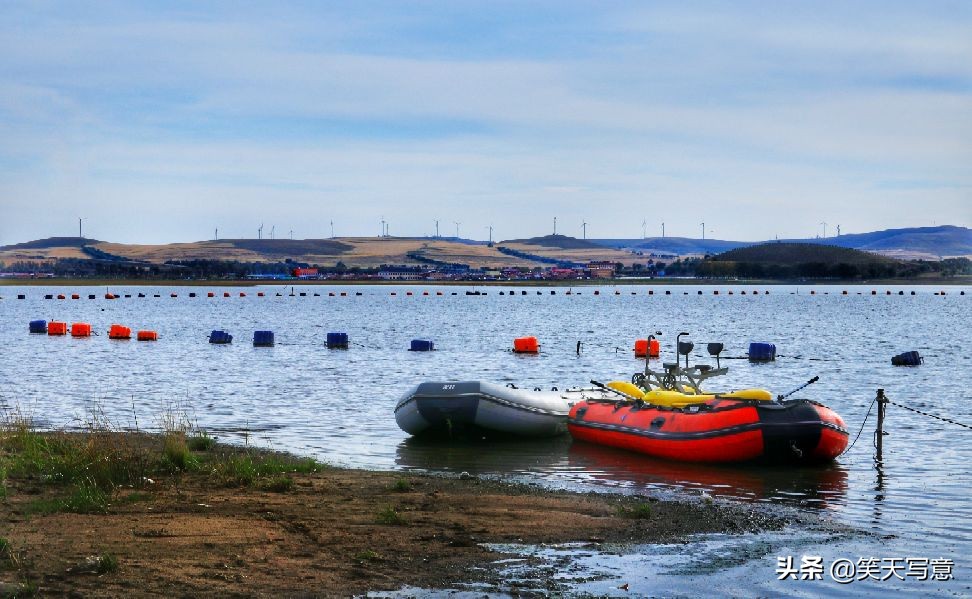 丰宁坝上大滩镇闪电湖,陶醉在秋季