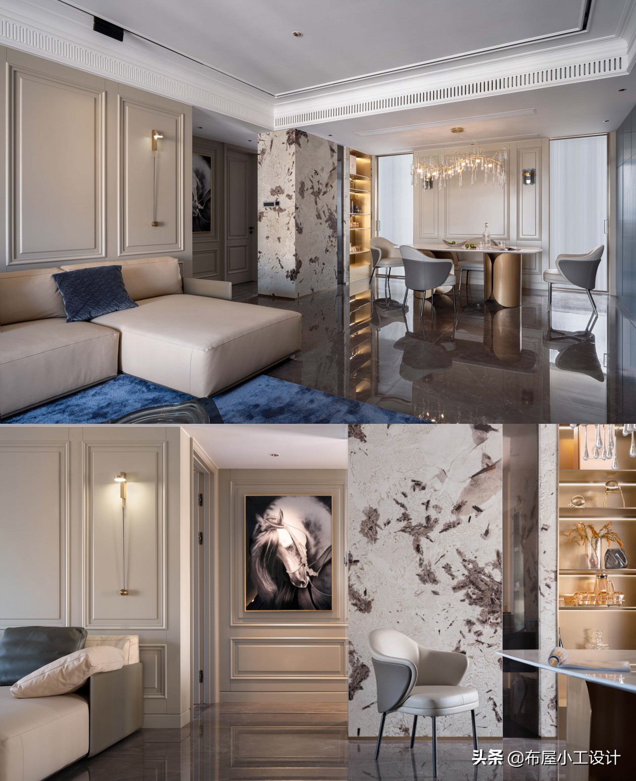 布屋小工丨143㎡轻奢法式，致敬经典的现代优雅生活