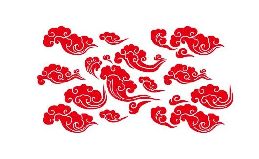 祥云瓦当古风礼包,祥云纹瓦当