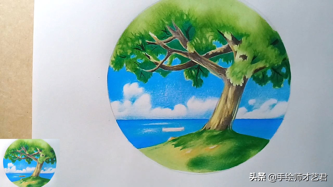 用彩铅画简单好看的风景画教程,彩铅画风景画教程入门简单