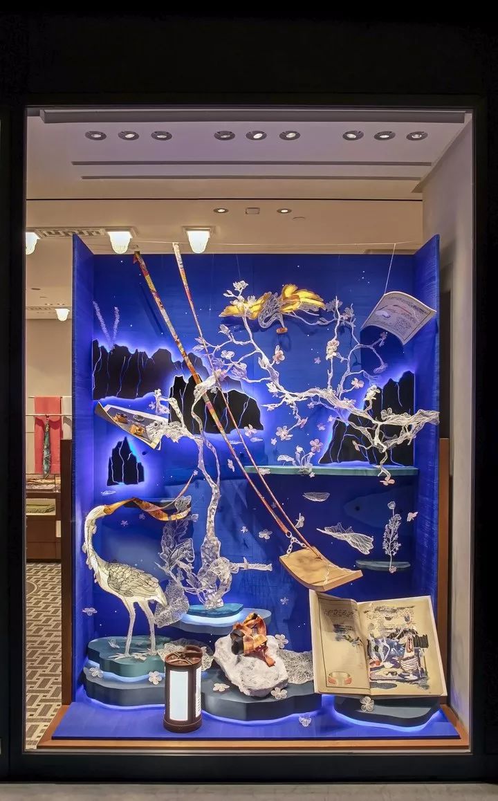 爱马仕橱窗展示设计手绘图,爱马仕2023橱窗设计最新款