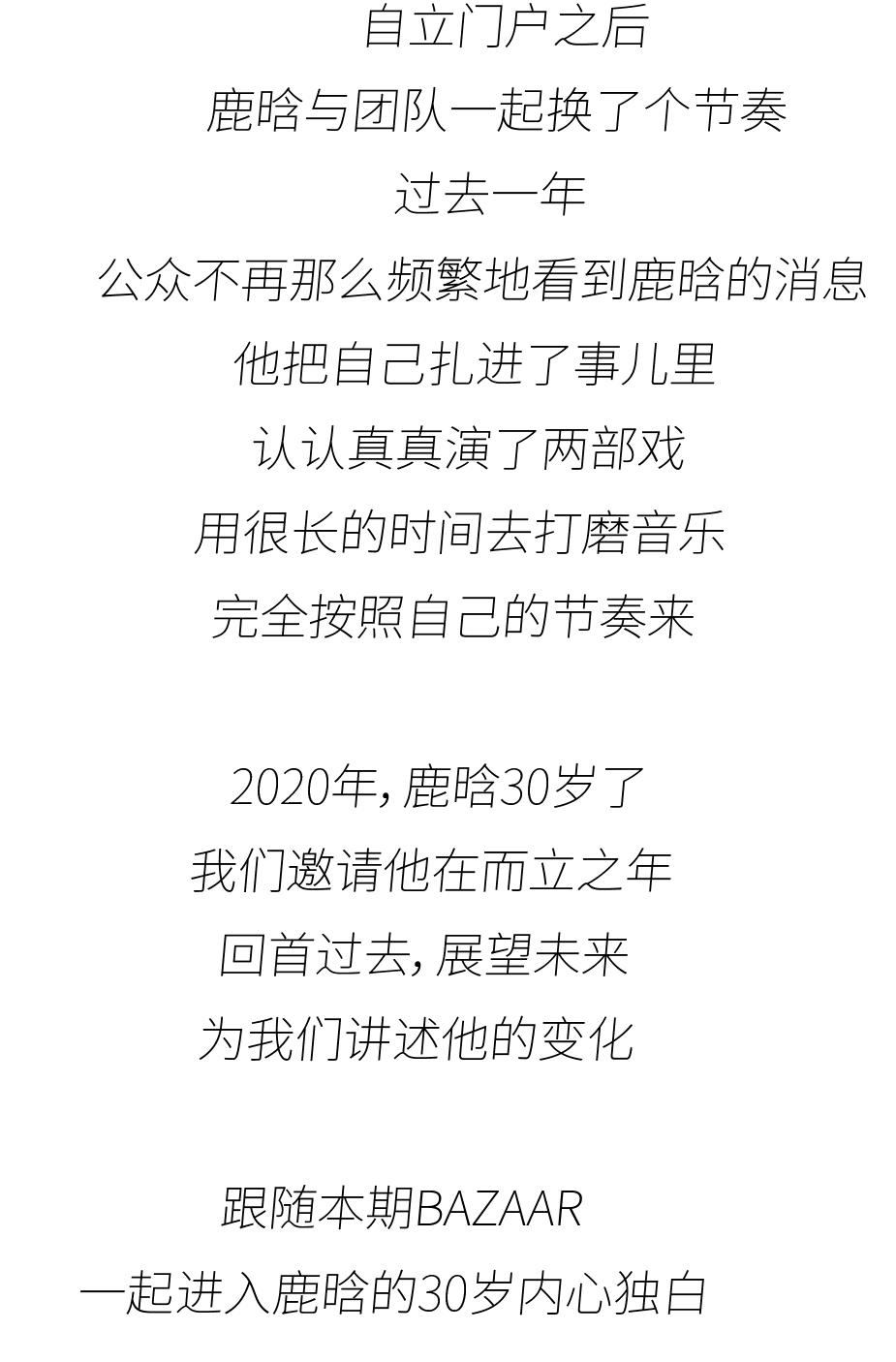 鹿晗三十岁总结,鹿晗30岁的模样