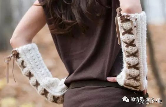 最新手套编织图冬,一线织到底的手套教程