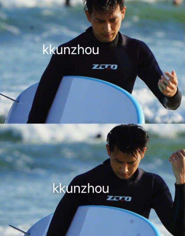 李现冲浪偶遇女粉丝,李现冲浪最新照片