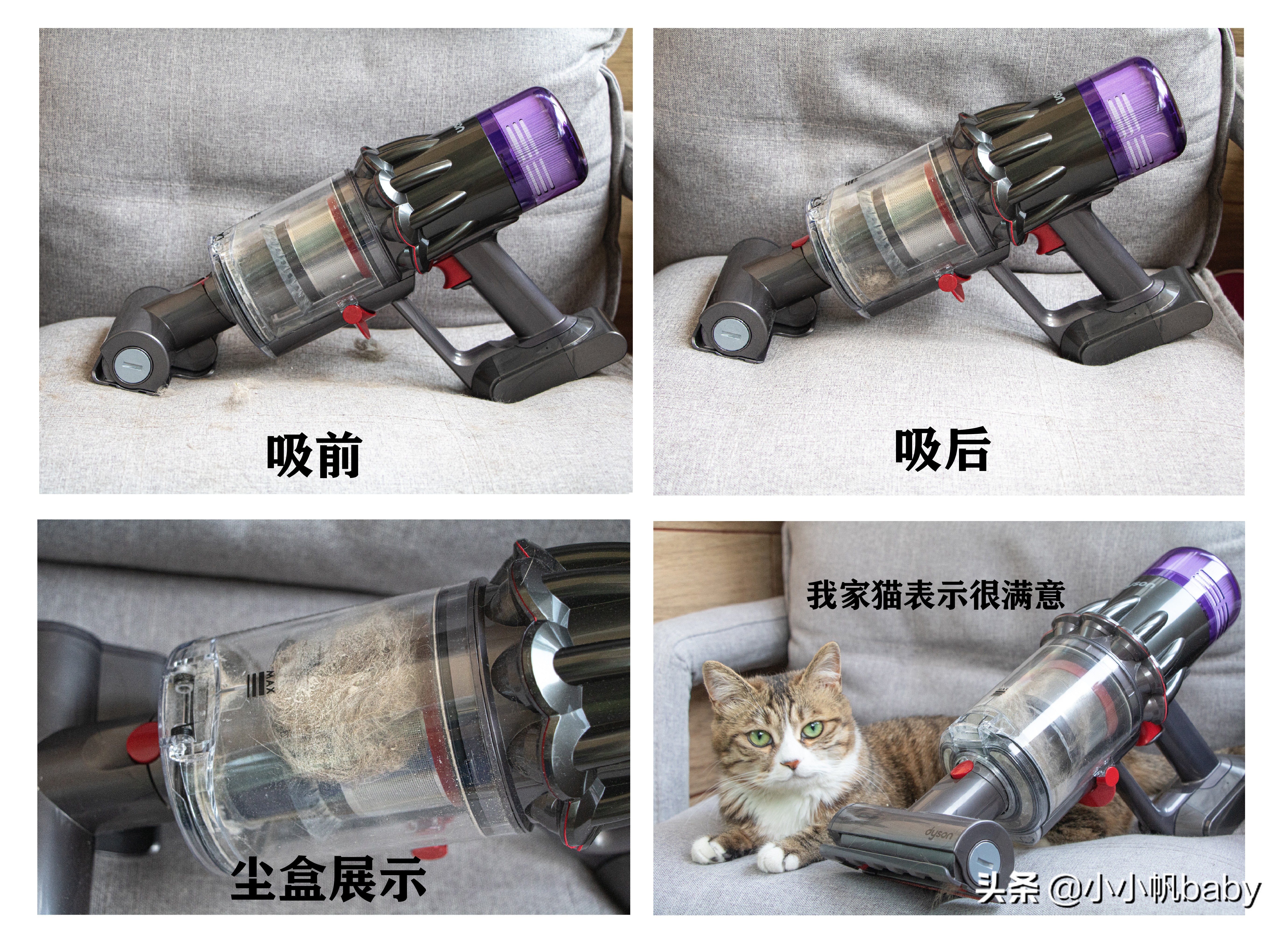 撸猫工具电动,戴森dyson吸尘器推荐