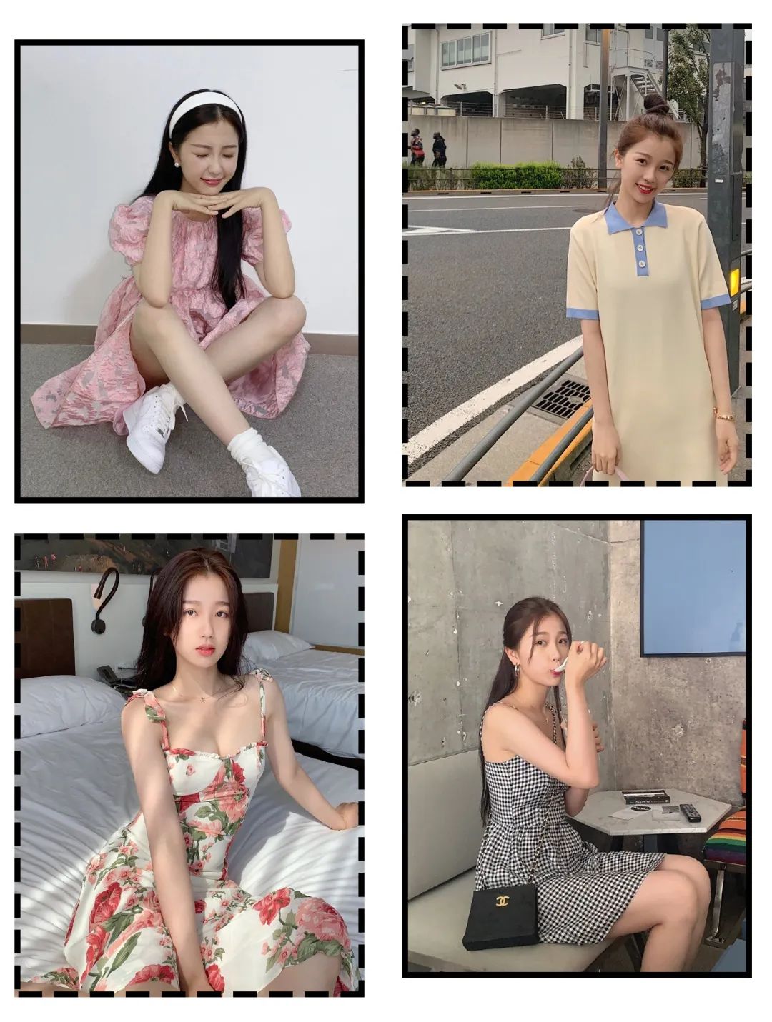 半裙秋冬款小个子连衣裙,春夏裙子推荐显瘦