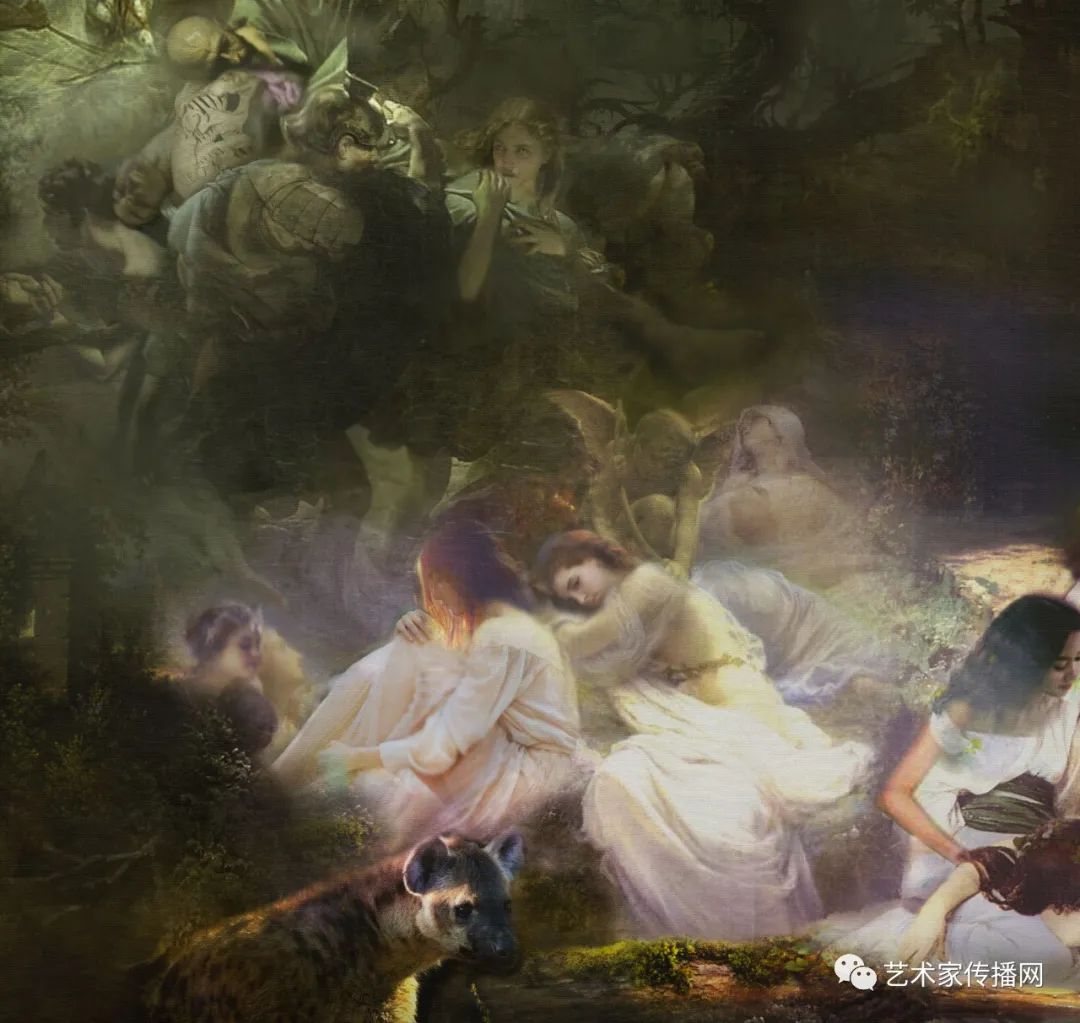 梦幻油画少女唯美图片,梦幻少女绘画图片