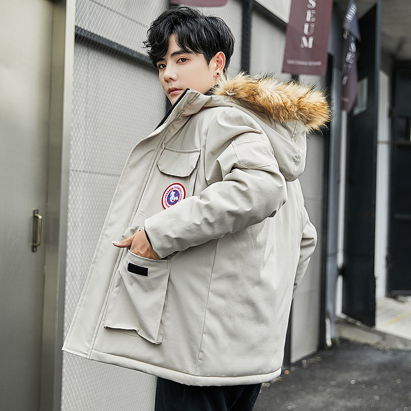 黑色拼接呢子收腰连帽棉服短款女,黑色连帽棉衣外套搭配