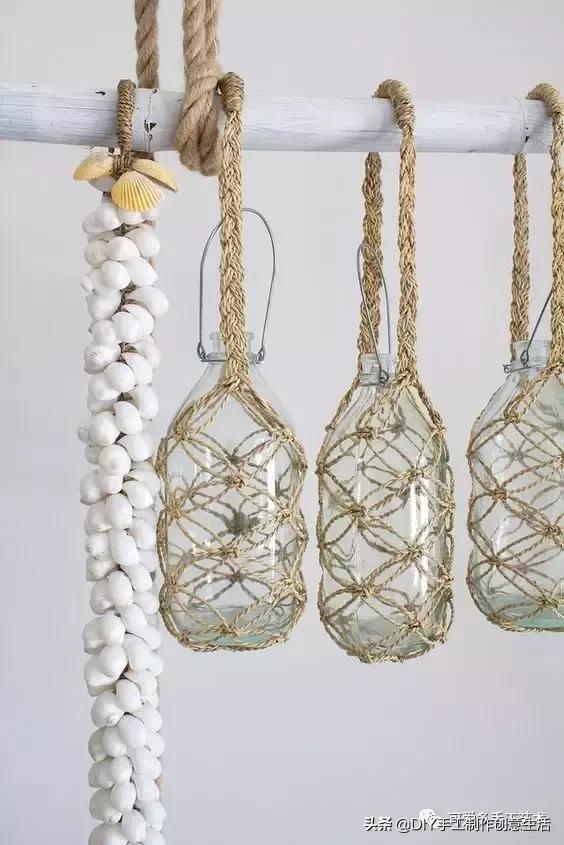 编绳杯套,编绳防烫杯套