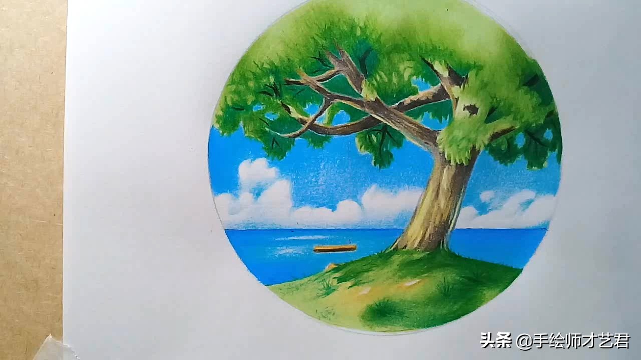 用彩铅画简单好看的风景画教程,彩铅画风景画教程入门简单