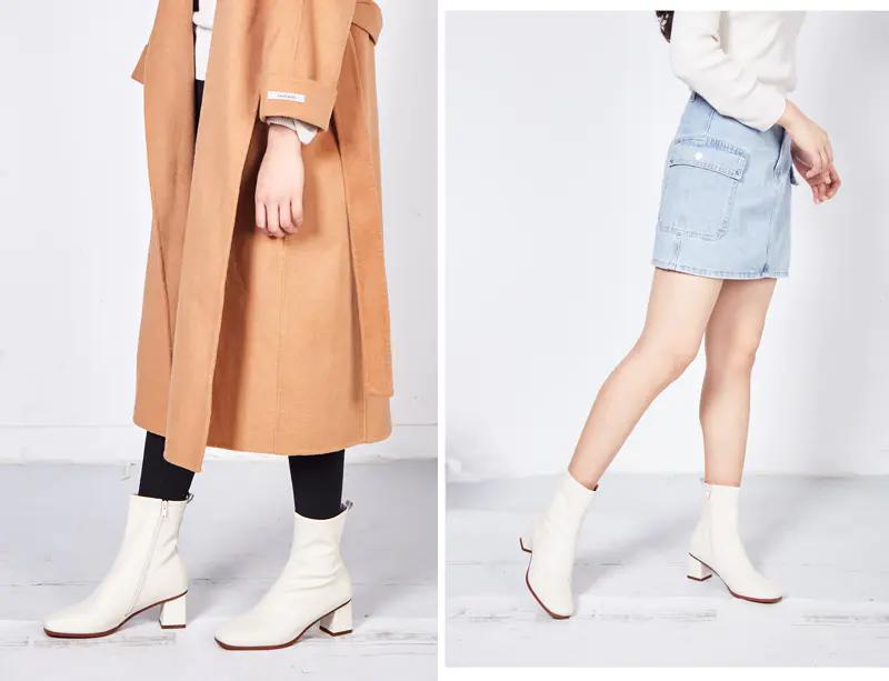 小粗腿适合的方头短靴,方头短靴和尖头短靴哪个更好搭配