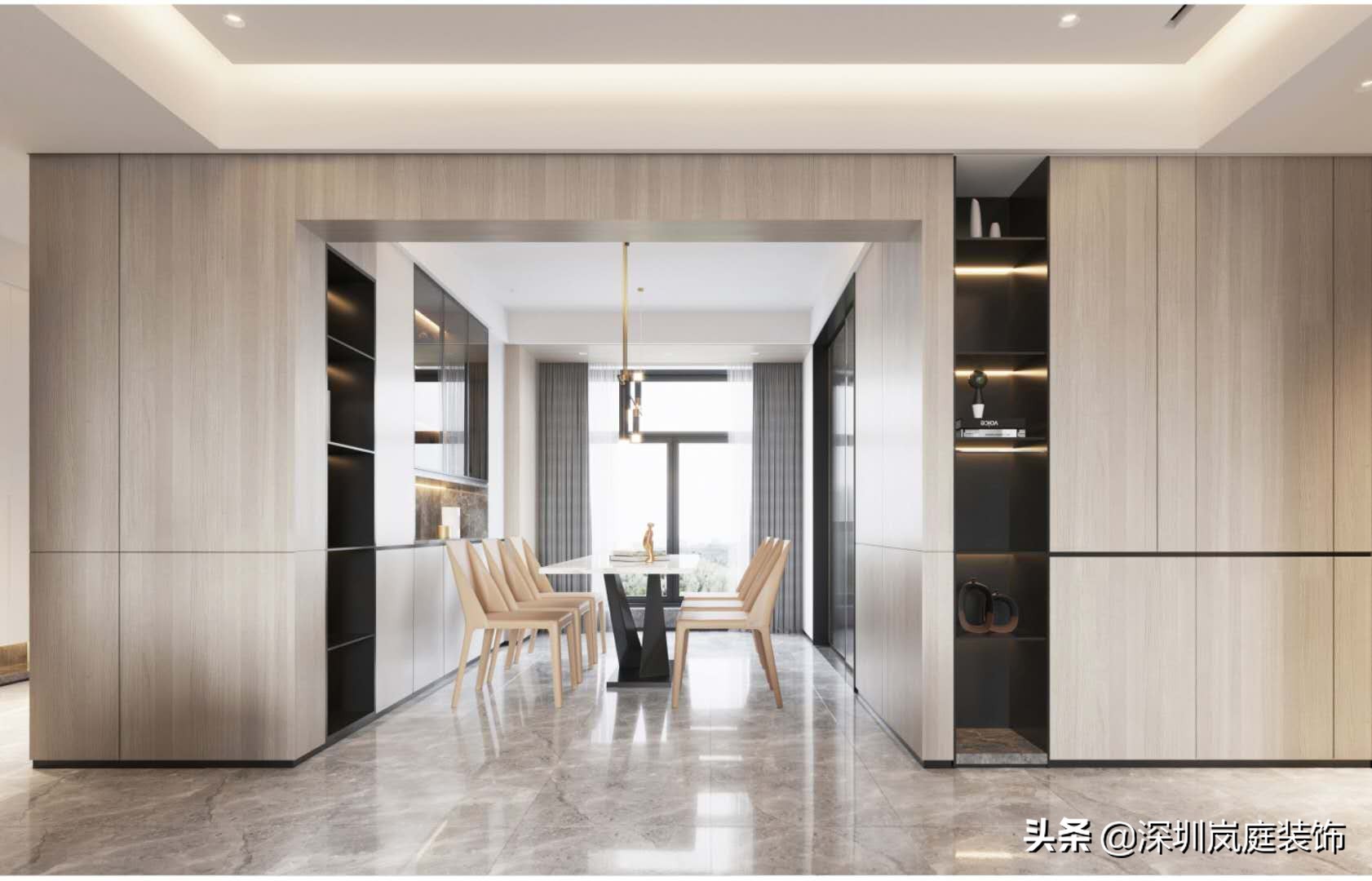 南山现代简约风装修,深圳轻奢风格装修设计推荐