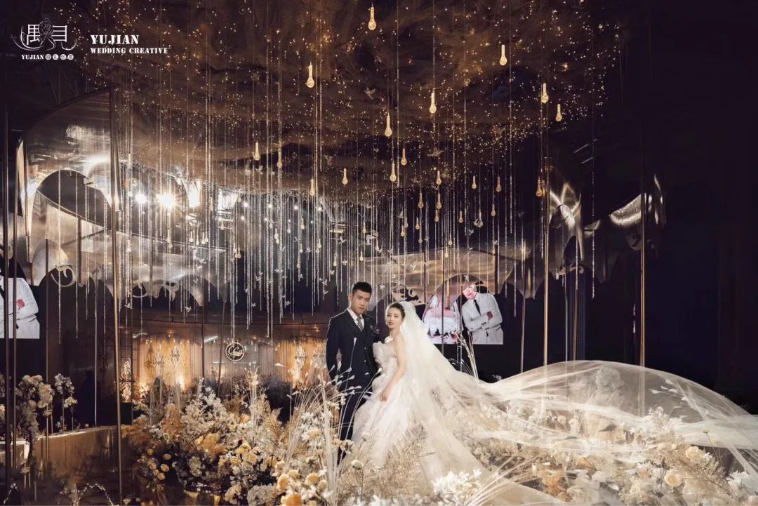 香槟色主题婚礼布置,香槟色婚礼桌椅布置