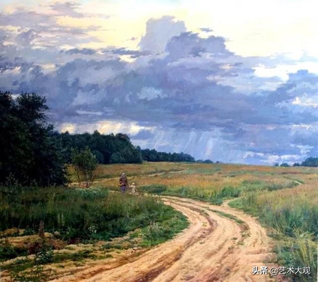 最美的俄罗斯风景油画作品欣赏,寂静粗犷的俄罗斯风景油画欣赏