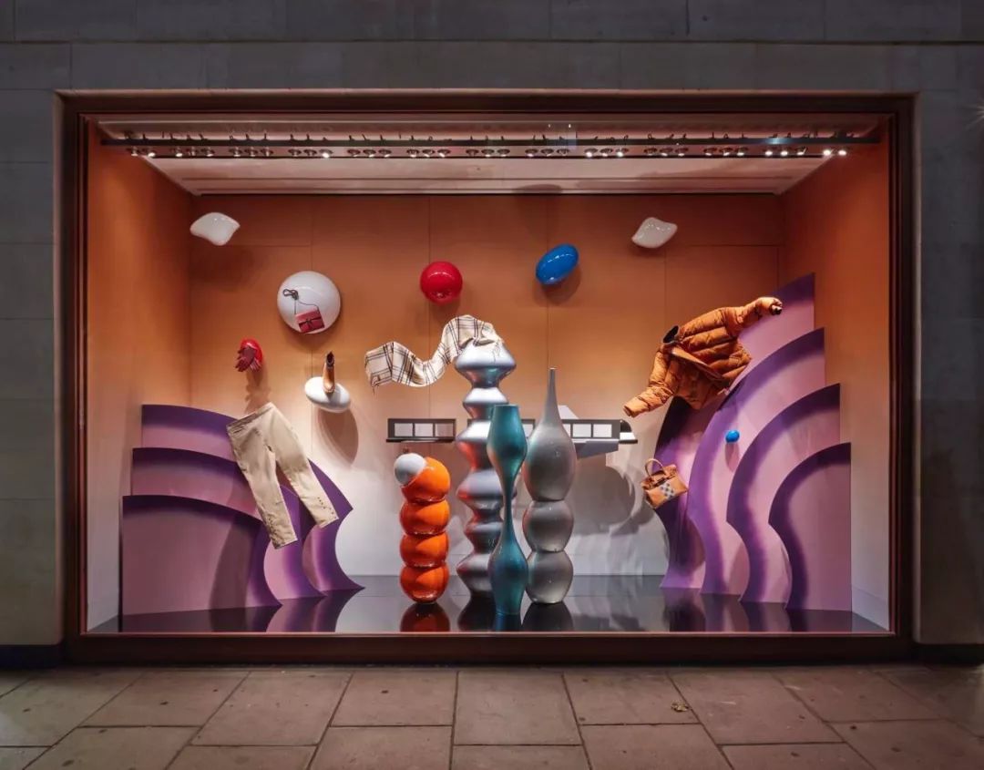 爱马仕最新的橱窗设计,手工制作的梦幻艺术空间