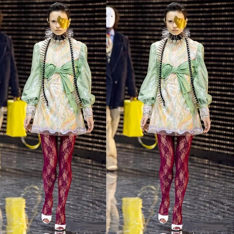 保暖又好看时尚潮流百搭中筒袜,蝴蝶结印花小腿袜