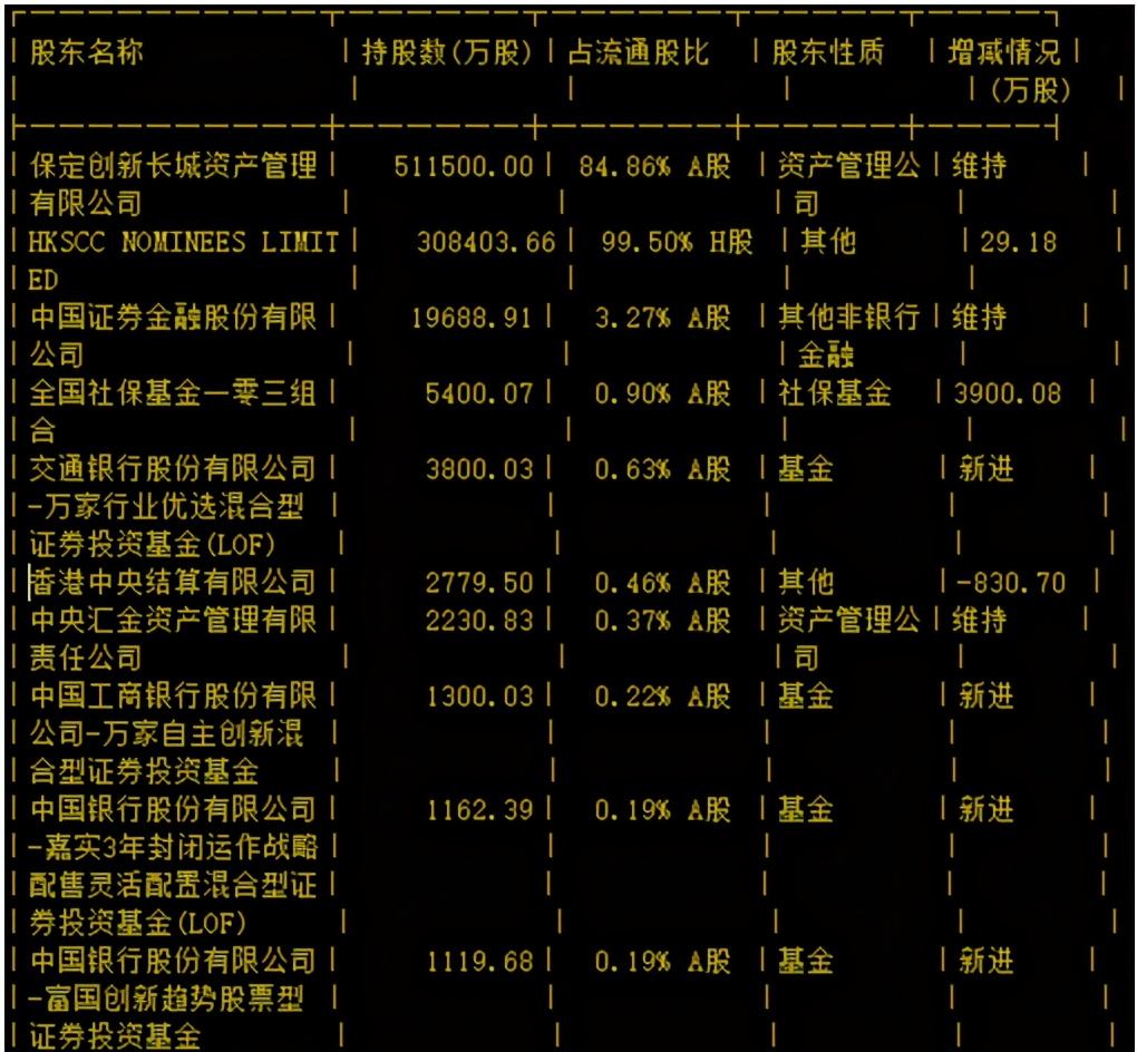 十大重大牛股排名,长城汽车a股价值分析