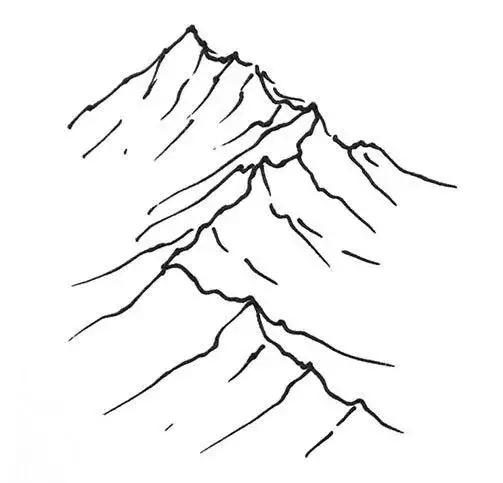 学画画儿童简单又漂亮的山,教你画山