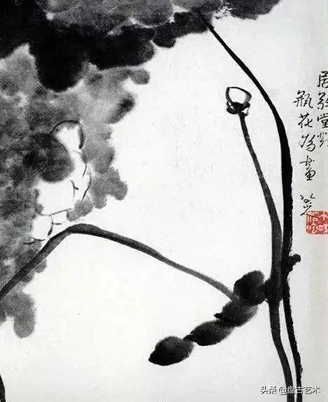 画出艺术家人生大寂寞的国画艺术作品——盘古油画艺术