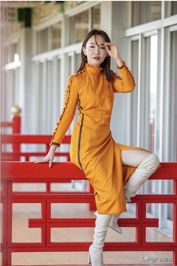 范文芳时尚服饰搭配,范文芳褶皱裙