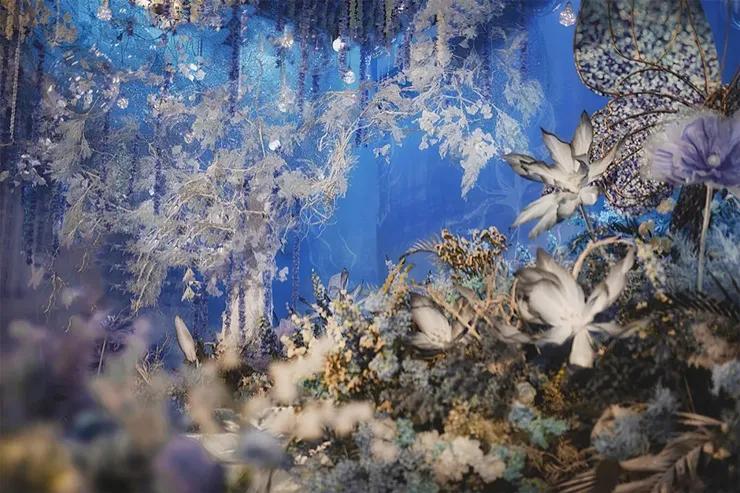 一场神秘浪漫的星空婚礼主题,奢华梦幻蓝色星空婚礼