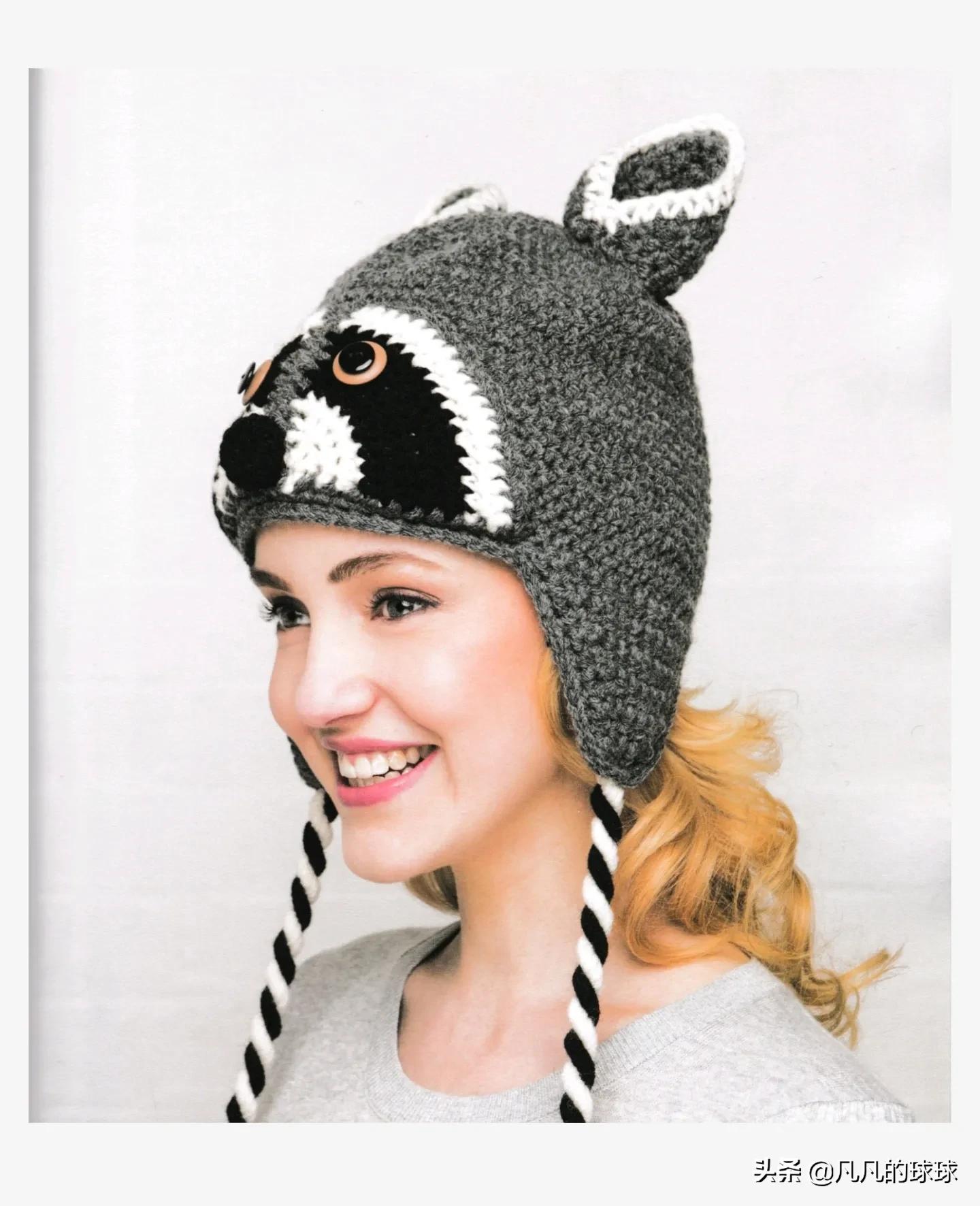 小浣熊亲子帽,小浣熊帽子裁剪